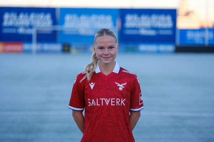 Margrét Brynja skoraði sigurmark Vals gegn Víkingi Reykjavík í dag í úrslitaleik Reykjavíkurmótsins í fótbolta.