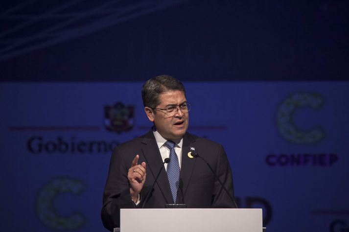 Juan Orlando Hernández tók við embætti forseta Honduras árið 2014.