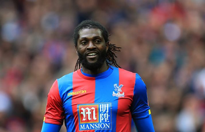 Adebayor lék síðast með Crystal Palace.