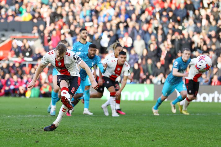 James Ward-Prowse skoraði jöfnunarmark Southampton af vítapunktinum.