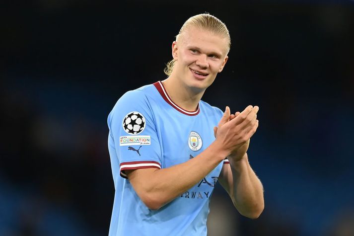 Erling Haaland er búinn að raða inn mörkum fyrir Manchester City frá því að hann kom til liðsins.