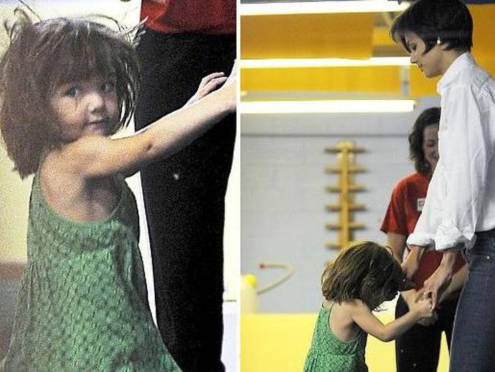 Suri og Katie Holmes