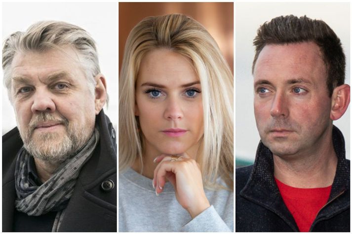 Helgi Björnsson, söngvari, Jóhanna Guðrún Jónsdóttir, söng- og leikkona, og Ragnar Jónasson, lögfræðingur og rithöfundur.