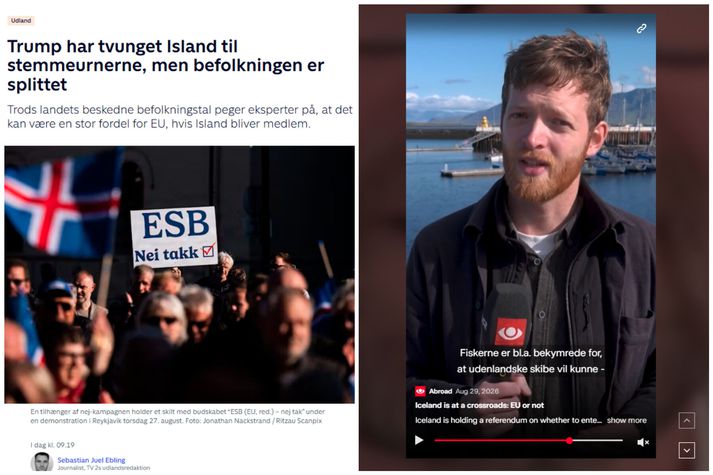 Þessar fréttir voru birtar á dönskum fréttamiðlum.