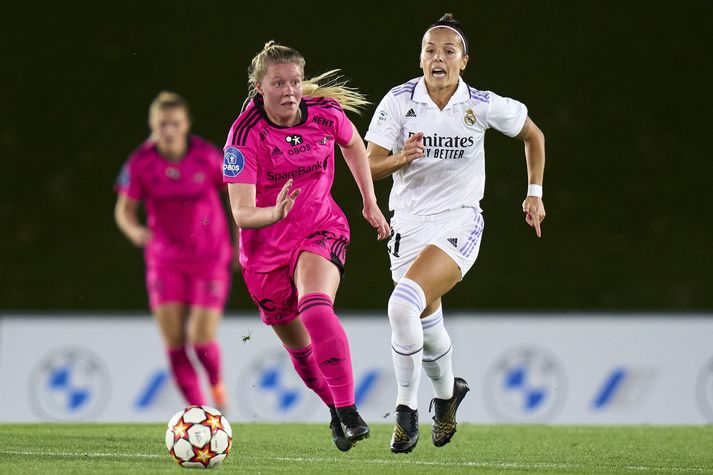 Selma Sól Magnúsdóttir í leik með Rosenborg á móti Real Madrid í Meistaradeildinni.