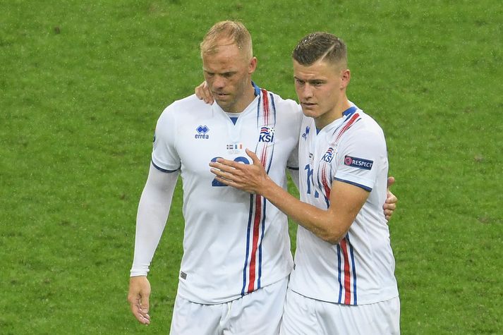 Eiður Smári Guðjohnsen og Alfreð Finnbogason eru markaskorar. Og dansarar?