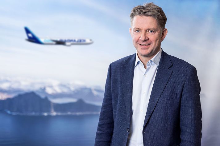 Bogi Nils Bogason, forstjóri Icelandair, en sjóðsstaða félagsins hefur aldrei verið sterkari og nam reiðufé þess um 46 milljörðum lok þriðja fjórðungs.