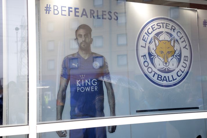 Það sést eitthvað meira en þetta af Riyad Mahrez á æfingasvæði Leicester í dag.