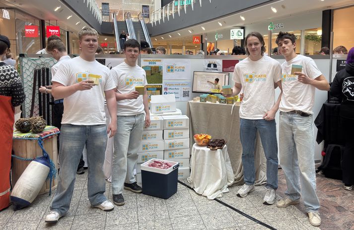 Frá vinstri: Bjarki Tómas Sigurðsson, Halldór Ríkharðsson, Haukur Freyr Karvelsson og Kjartan Óli Bjarnason.