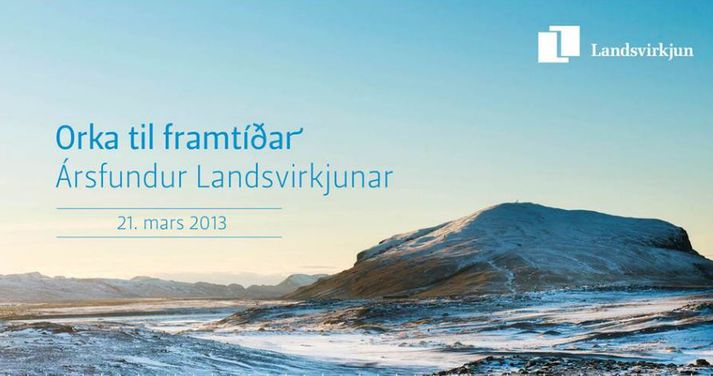 Ársfundur Landsvirkjunar er haldinn í Hörpu í dag.