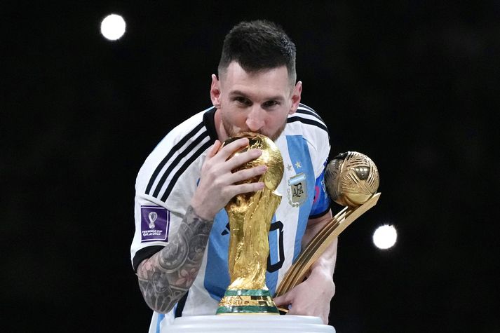 Lionel Messi leiddi Argentínumenn til heimsmeistaratitils í lok síðasta árs.