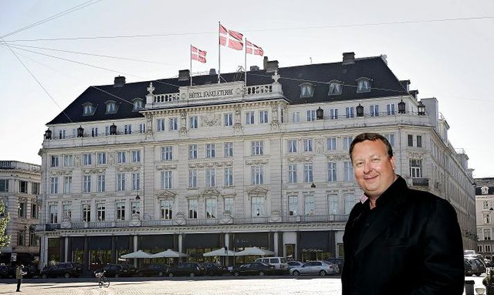 Gísli við d‘angleterre Flottasta hótel Norðurlandanna stendur í hjarta Kaupmannahafnar við Nytorv.  
Markaðurinn/Samsett mynd