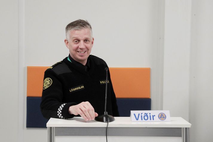 Víðir Reynisson yfirlögregluþjónn hjá almannavarnardeild ríkislögreglustjóra.