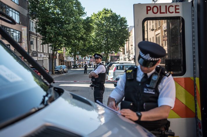 Átta manns eru slösuð eftir slysið.