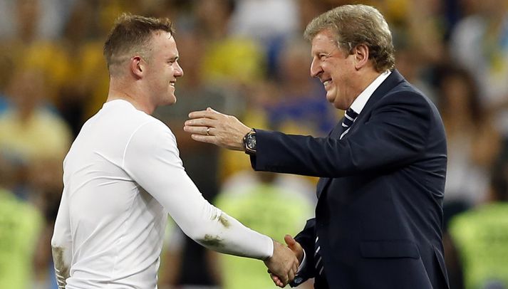 Roy Hodgson og Wayne Rooney