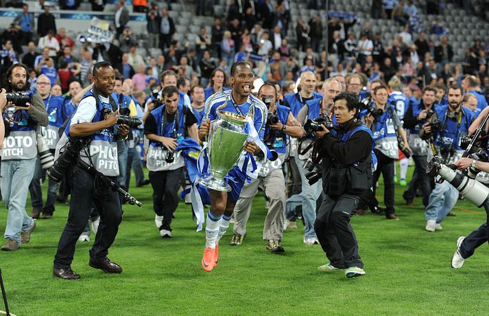 Didier Drogba vann Meistaradeildina 2012 eftir að hafa sigrað Barcelona í undanúrslitum.