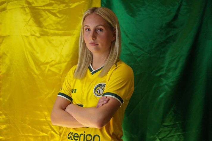 María Catharina Ólafsdóttir Gros hefur spilað fyrir Celtic í Skotlandi og Þór/KA á Akureyri þrátt fyrir ungan aldur.