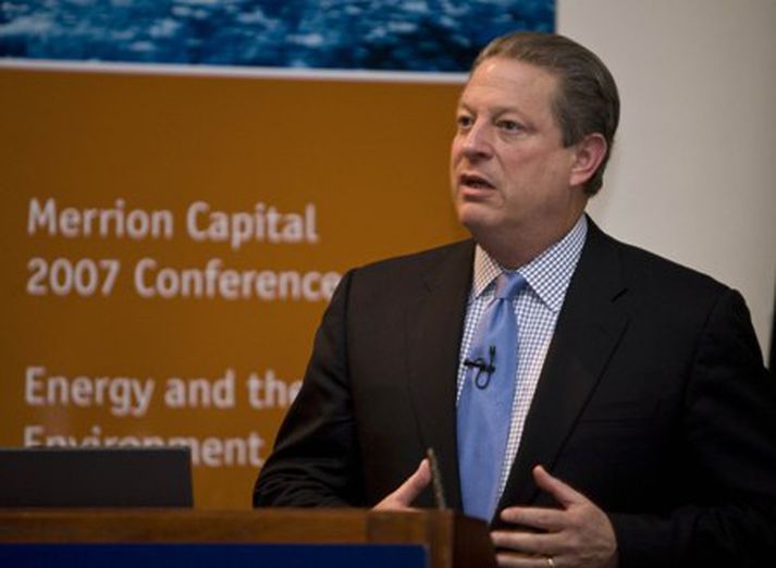 Al Gore, friðarverðlaunahafi og fyrrverandi varaforseti Bandaríkjanna.