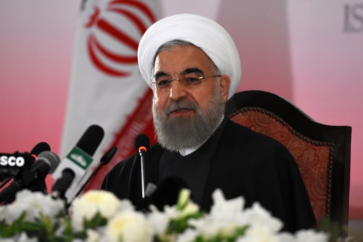 Hassan Rouhani, forseti Íran, hefur verið hvattur til að lýsa yfir að Bandaríkin hafi brotið gegn kjarnorkusamkomulaginu.