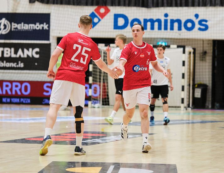 Arnór Snær Óskarsson raðaði inn mörkum í kvöld.