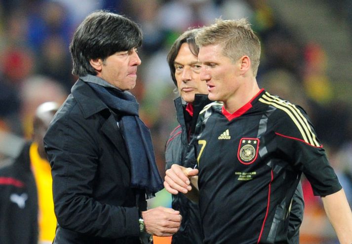 Löw og Schweinsteiger.
