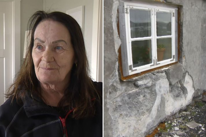 Hús Þorgerðar hefur orðið fyrir skemmdum vegna skjálftanna en hún sjálf upplifir mikið óöryggi og kvíða vegna þeirra.