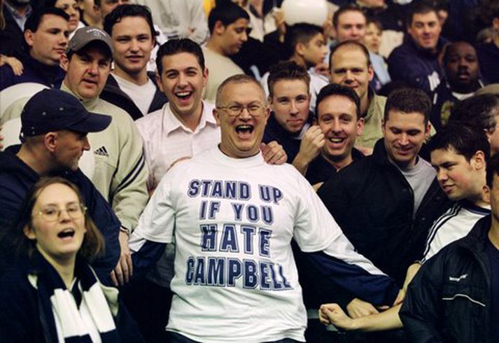 Stuðningsmönnum Tottenham er ekki sérstaklega hlýtt til Campbell.