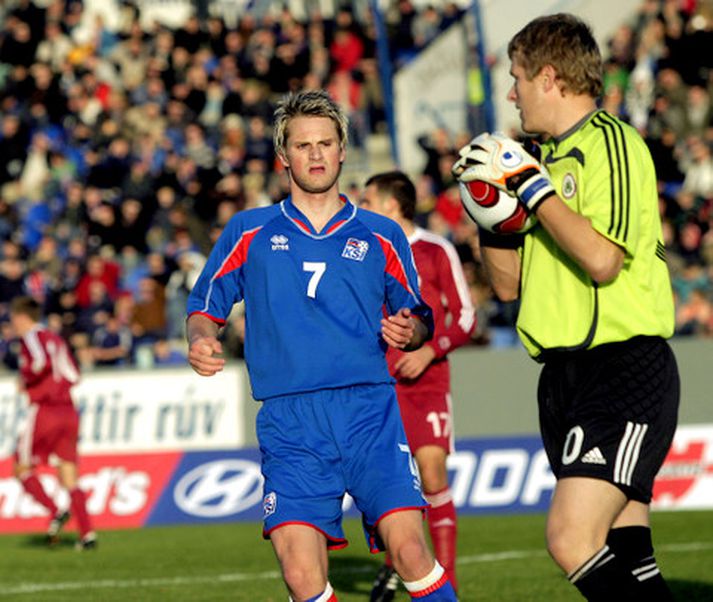 Gunnar Heiðar var í byrjunarliði Vålerenga í dag.