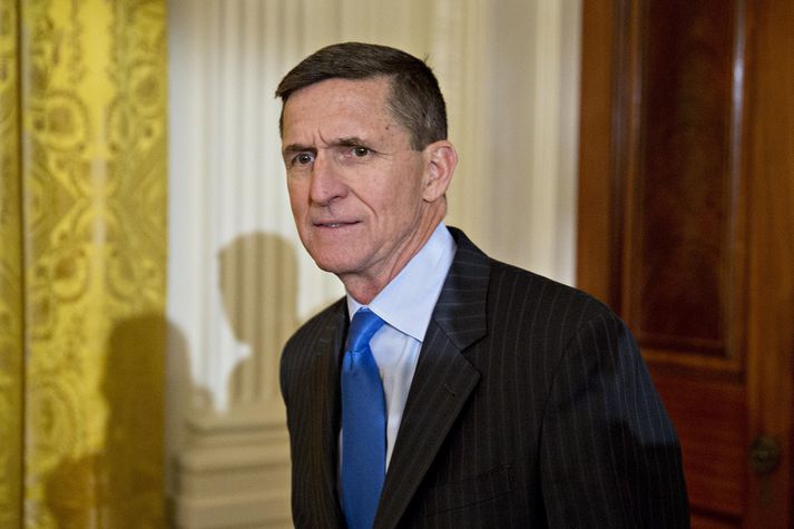 Trump og ráðgjafar hans hafa ekki komið Michael Flynn til varnar enn.