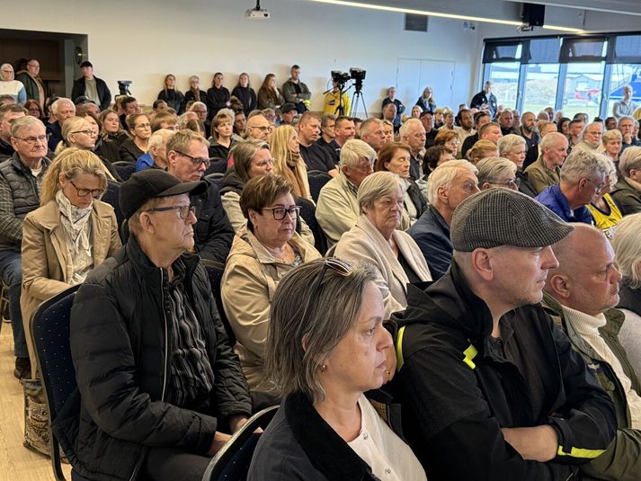 Frá fundinum í Grindavík í dag.