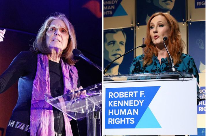 Gloria Steinem og JK Rowling eru á meðal þeirra sem skrifa undir bréfið.