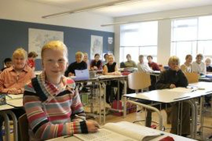 Frá Flataskóla í Garðabæ.