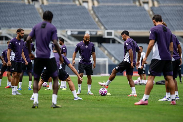 Bryan Mbeumo er byrjaður að æfa með United en spilar ekki strax