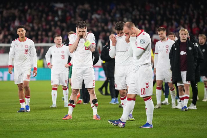 Danir voru andlausir gegn Kongó í kvöld og ekki að sjá að þeir vilji bæta upp fyrir að komast ekki á heimsmeistaramótið.