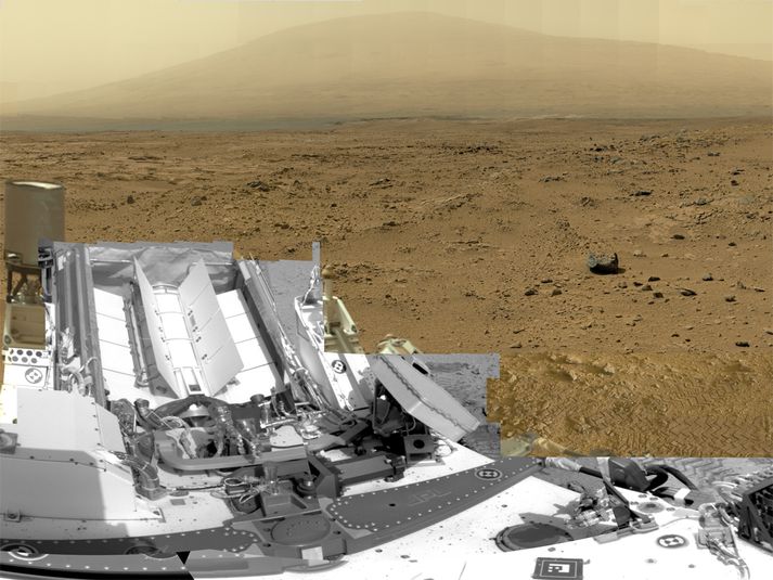 Curiosity hefur rannsakað Mars frá árinu 2012. Í síðustu viku mældi jeppinn óvenjumikið metan í loftinu.