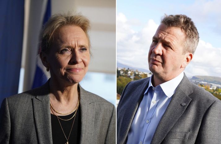 Svör Þorgerðar Katrínar utanríkisráðherra voru með þeim hætti að Guðlaugur Þór gapti.