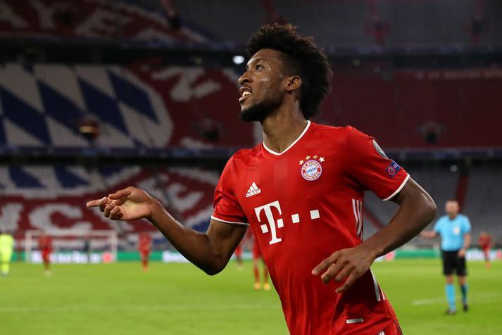 Kingsley Coman tryggði Bayern München sigur í Meistaradeildinni síðasta haust.