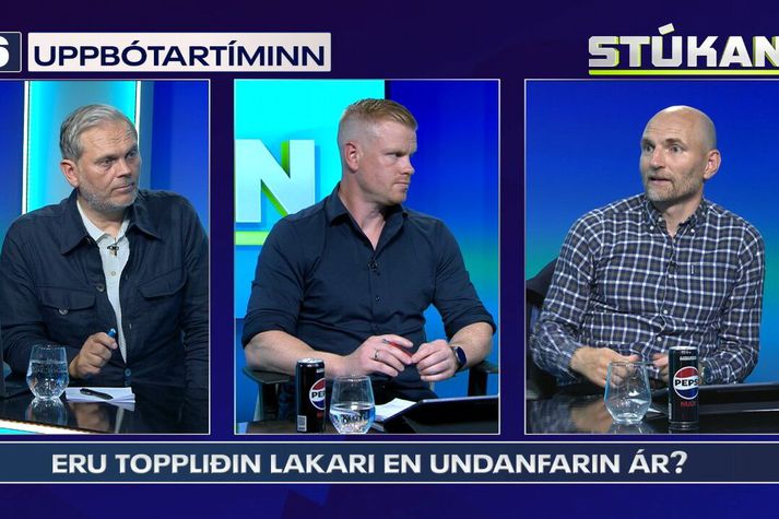 Stúkumenn höfðu margt að ræða í þættinum á mánudagskvöld.