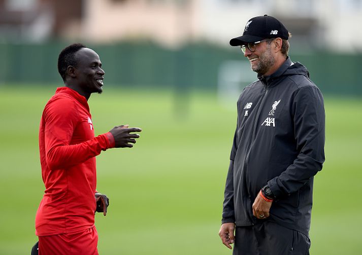 Mane og Klopp á góðri stundu.