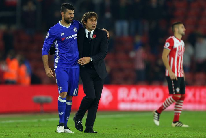 Antonio Conte og Dirego Costa.