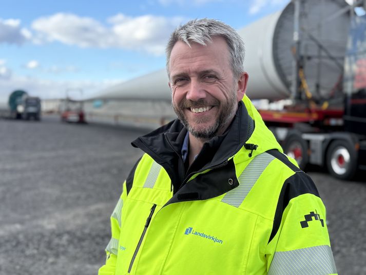 Sigurgeir Björn Geirsson, yfirverkefnastjóri vindmylluvers Landsvirkjunar við Vaðölduver.