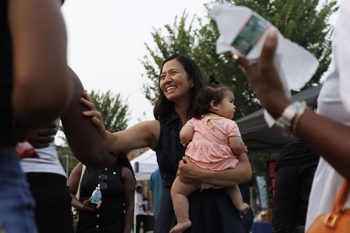 Michelle Wu var aðeins 36 ára þegar hún var kosin borgarstjóri Boston 2021.