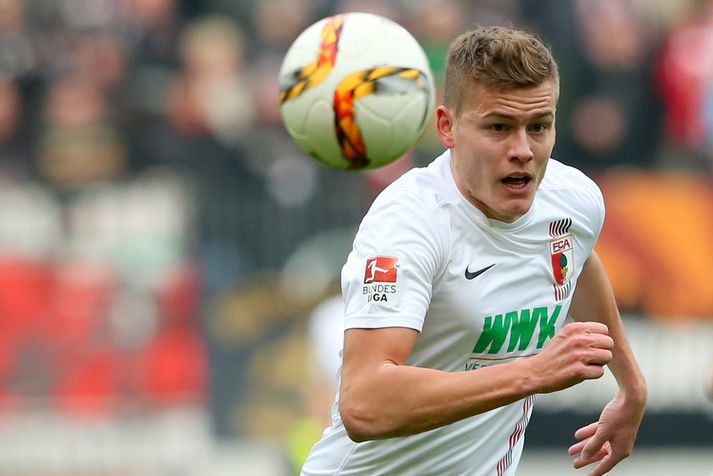 Alfreð Finnbogason skoraði fyrir Augsburg í gær.