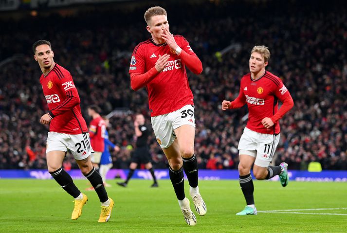 Scott McTominay fagnar.