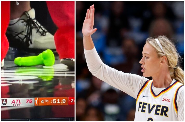 Sophie Cunningham bað áhorfendur á WNBA leikjum vinsamlegast um að hætta að henda kynlífsleikföngum inn á gólfið.