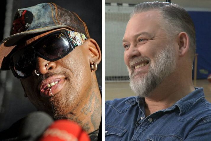 Dennis Rodman missti af tækifærinu að spila með Böðvari Guðjónssyni í liði Bumbunnar.