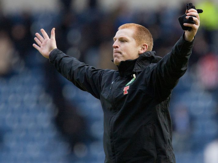 Neil Lennon, stjóri Celtic, er skapheitur maður.
