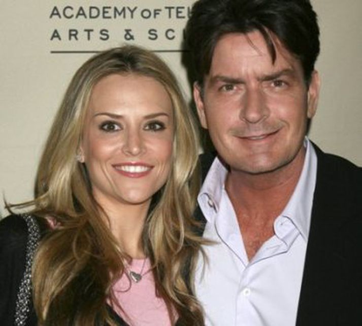 Hjónin Brooke Mueller og Charlie Sheen.
