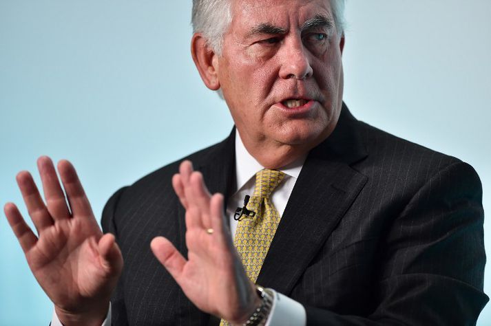 Rex Tillerson starfaði lengi sem framkvæmdastjóri olíufyrirtækisins ExxonMobil.