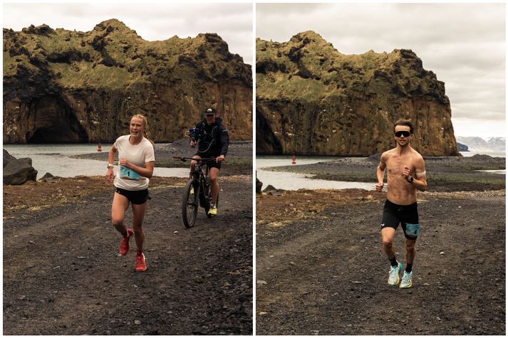 Andrea Kolbeinsdóttir og Arnar Pétursson eru sigurvegarar Puffin-hlaupsins árið 2026.